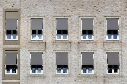 blinds on a house