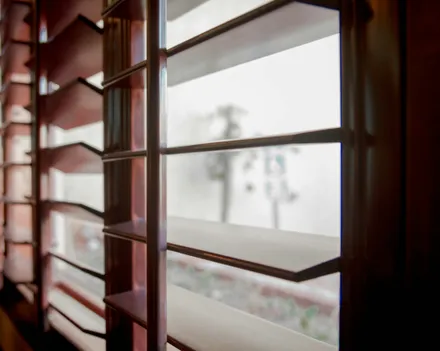 shutters on a house